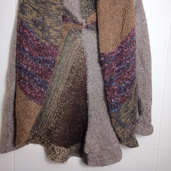 Fenn Wright Manson Womens XS Wool Cardigan Sweater Boho Artisan Folk Abstract - Picture 2 of 5